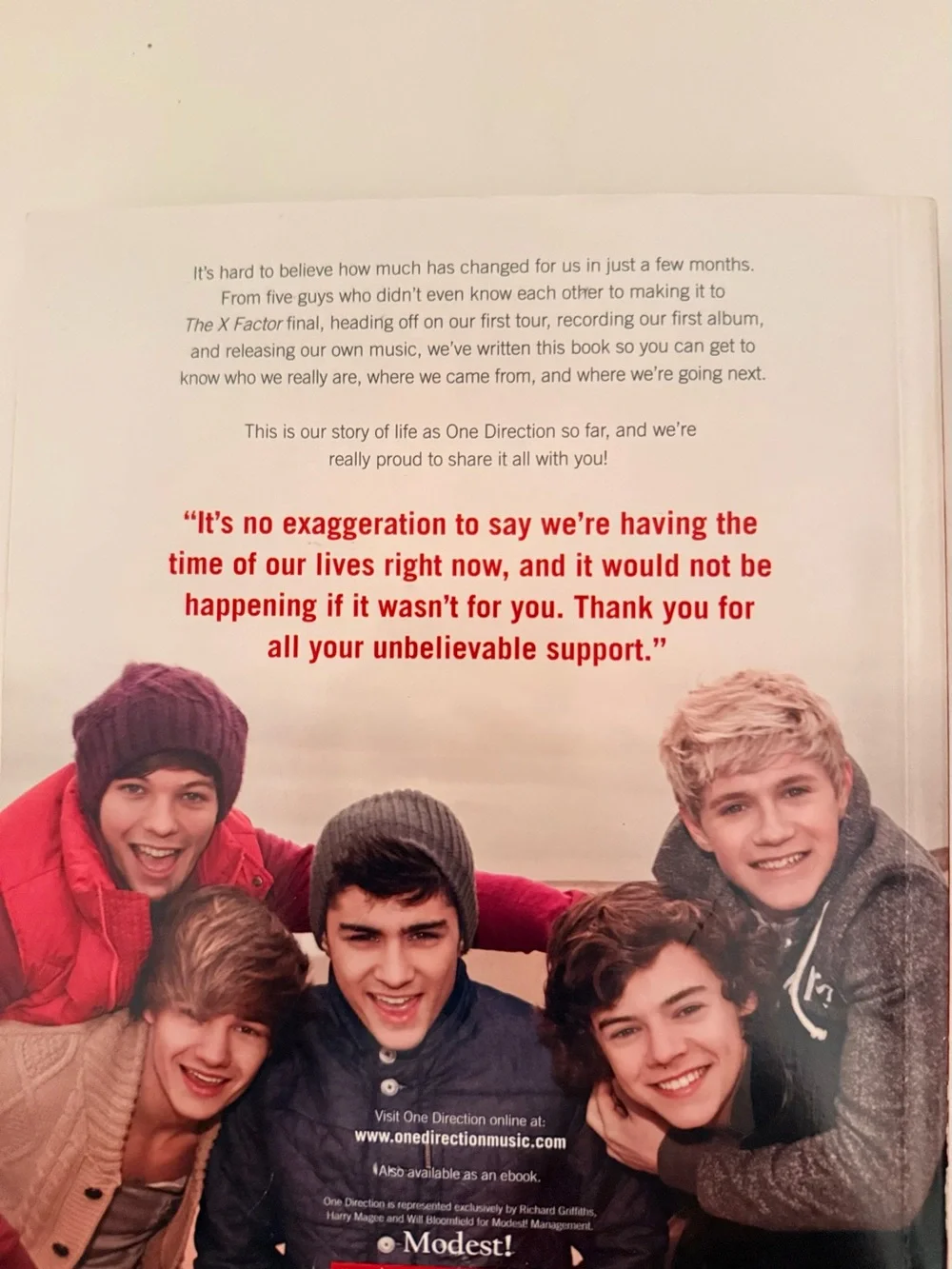 100% Official One Direction “Dare to Dream Life As One Direction